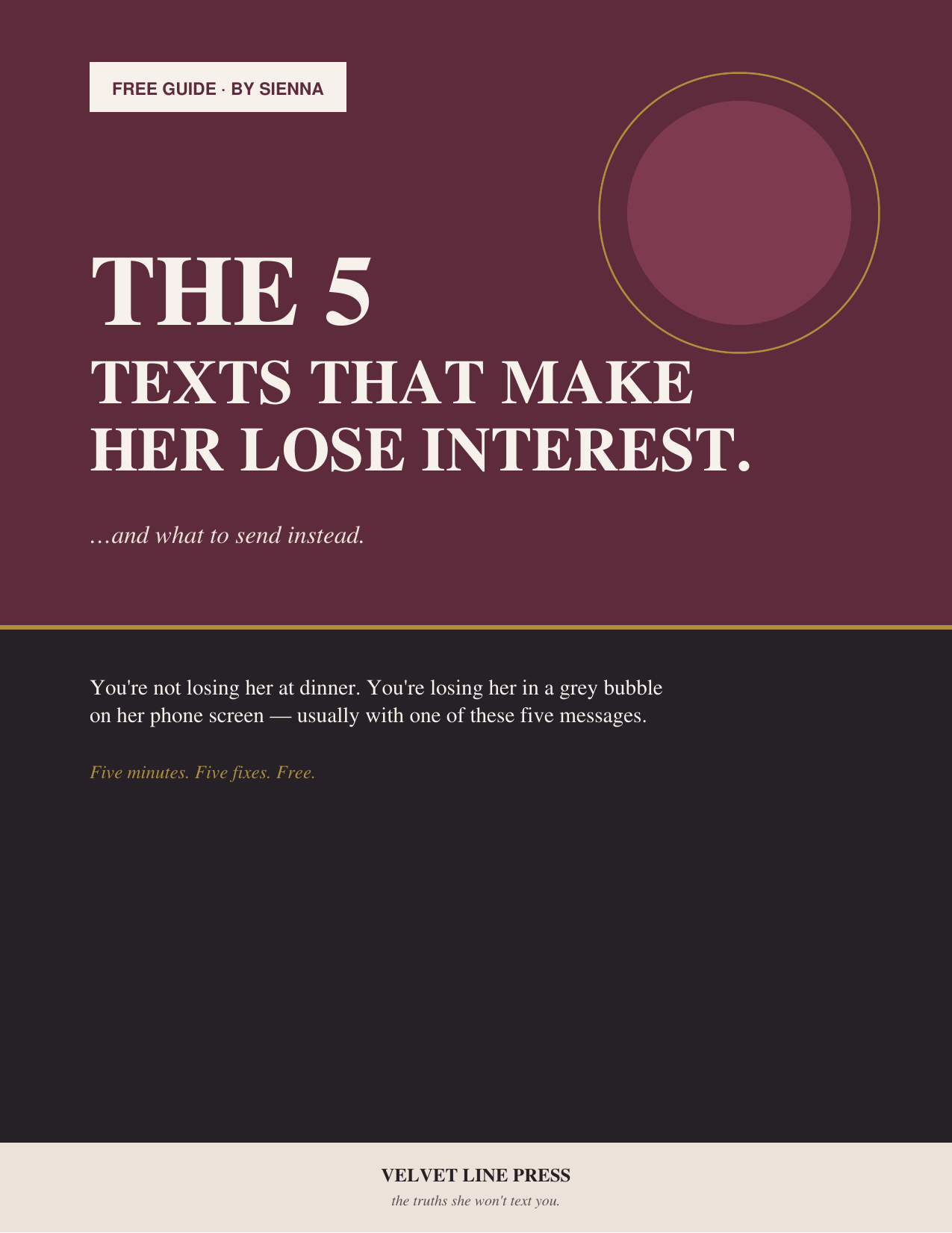 The 5 Texts That Make Her Lose Interest (FREE Guide)